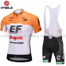 2018 EF DRAPAC CANNOONDALE Cycling Jersey Maillot Ciclismo Short Sleeve and Cycling bib Shorts Cycling Kits Strap cycle jerseys Ciclismo bicicletas