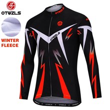 OTWZLS Thermal Fleece Cycling Jersey Ropa Ciclismo Winter Long Sleeve Only Cycling Clothing cycle jerseys Ropa Ciclismo bicicletas maillot ciclismo S