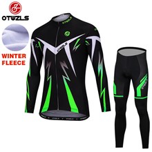 OTWZLS Thermal Fleece Cycling Jersey Ropa Ciclismo Winter Long Sleeve and Cycling Pants ropa ciclismo thermal ciclismo jersey thermal