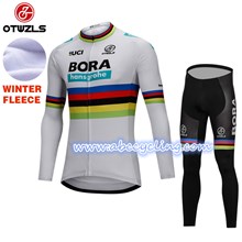 2018 BORA Thermal Fleece Cycling Jersey Ropa Ciclismo Winter Long Sleeve and Cycling Pants ropa ciclismo thermal ciclismo jersey thermal S
