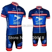 USPS United States Postal Service Cycling Jersey Shirt Bib Set Kit
