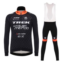 2017 Trek Selle San Marco Cycling Jersey Long Sleeve and Cycling bib Pants Cycling Kits Strap XS