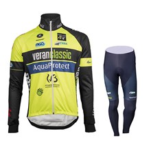 2017 Vermarc WB Veranclassic Aquality Cycling Jersey Long Sleeve and Cycling Pants Cycling Kits XS