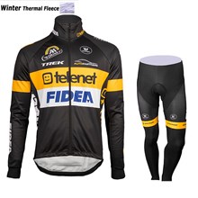 2017 Telenet Fidea Lions Thermal Fleece Cycling Jersey Ropa Ciclismo Winter Long Sleeve and Cycling Pants ropa ciclismo thermal ciclismo jersey thermal XS