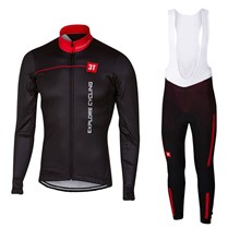 2017 Castelli Cycling Jersey Long Sleeve and Cycling bib Pants Cycling Kits Strap XS