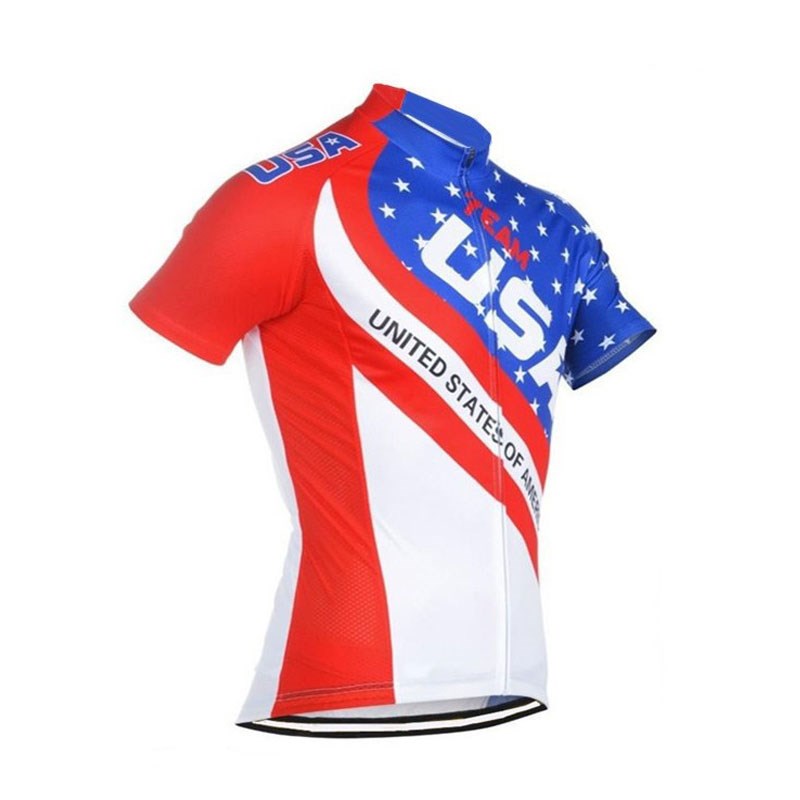2018 Team USA Cycling Jersey Maillot Ciclismo Short Sleeve and Cycling ...