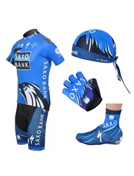 cycling kits+scarf+gloves+shoe cover