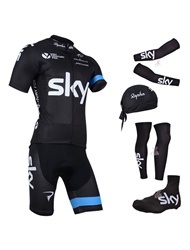 cycling kits+scarf+shoe cover+sleeve+leg sleeve