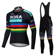 2019 BORA Men Cycling Clothes Pro team autumn Jersey long sleeve wear suit Breathable Sport Uniform bike MTB clothing set 2XL